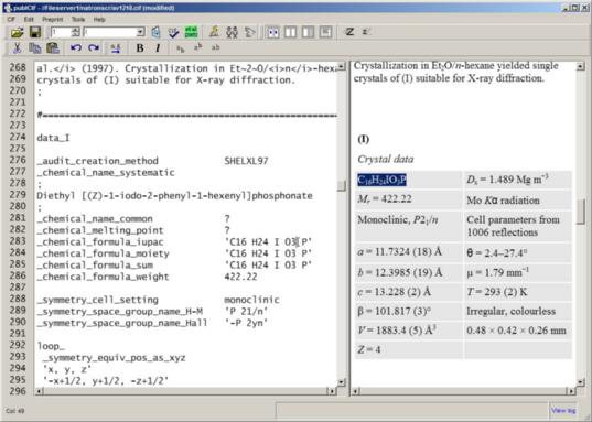 screenshot of publCIF