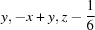 [y, -x+y, z-{\script{1\over 6}}]